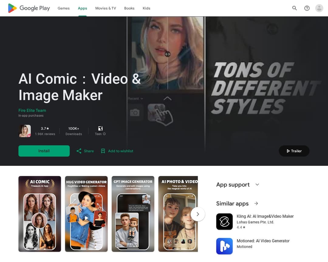 AI Comic：Video & Image Maker