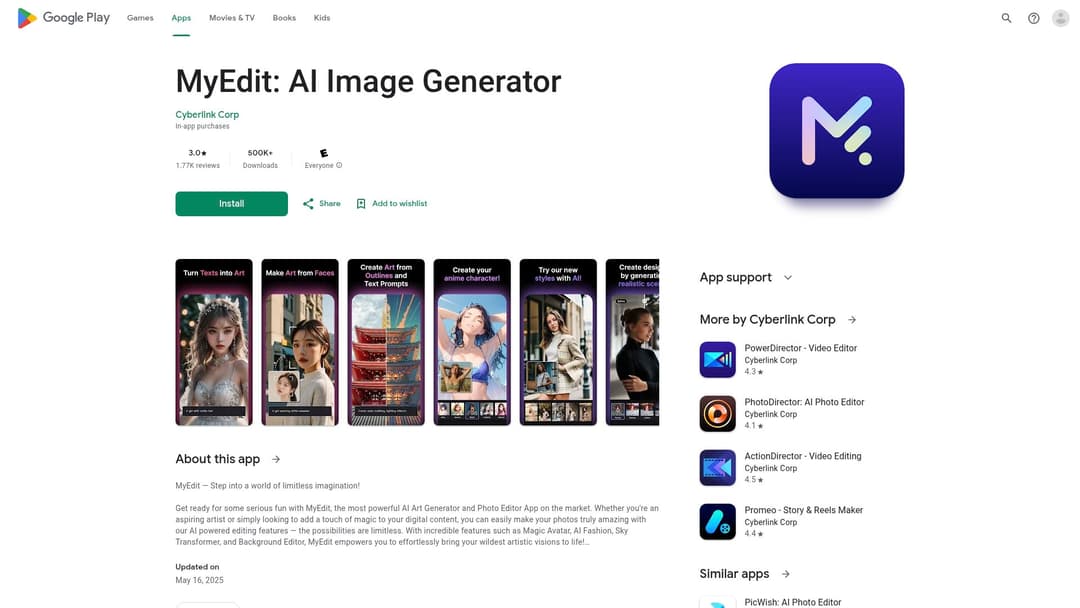 MyEdit: AI Image Generator
