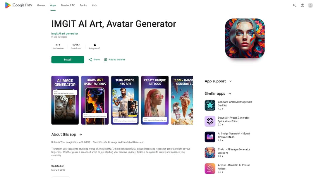 CreArt - AI Image Generator