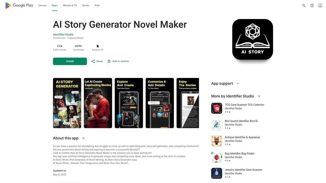 AI Story Generator Novel Maker