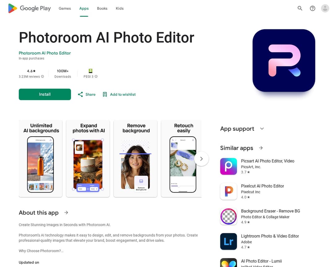 Photoroom AI Photo Editor