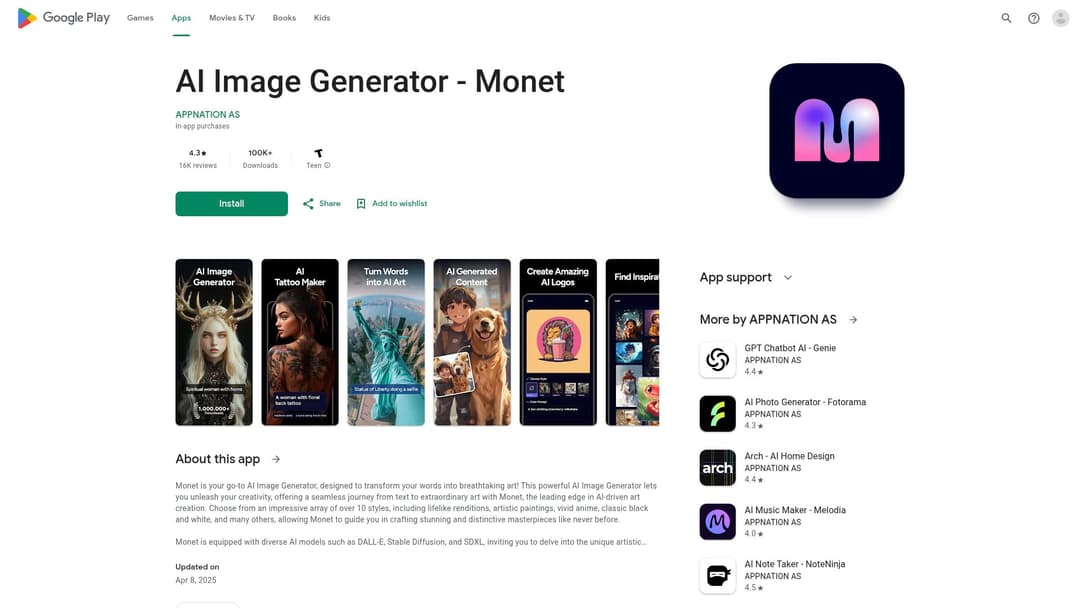 AI Image Generator - Monet