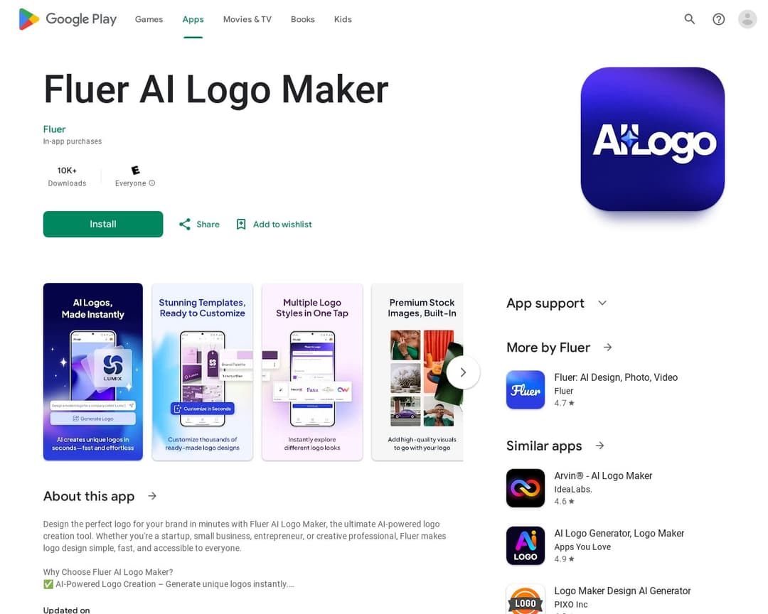 Fluer AI Logo Maker