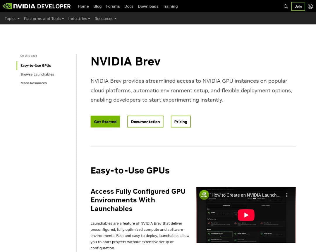 NVIDIA Brev