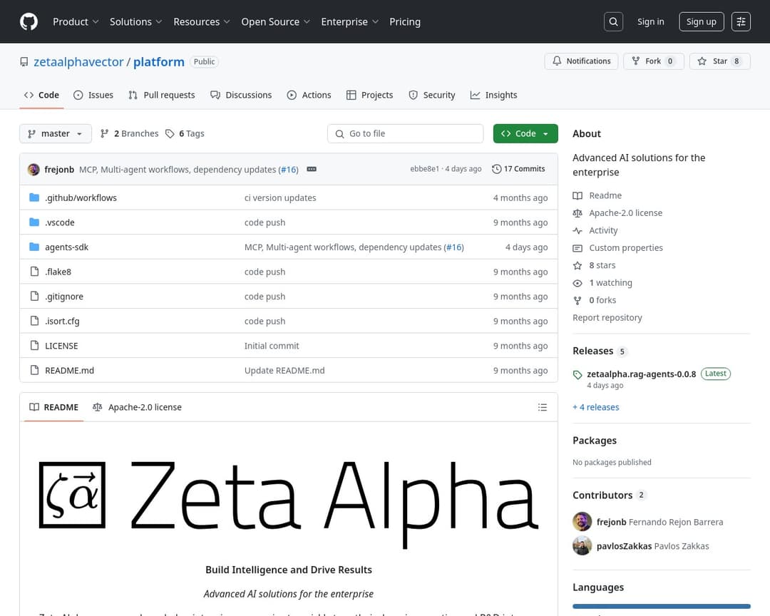 Zeta Alpha Platform