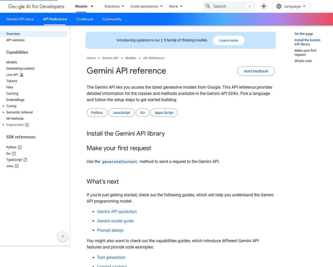 Google AI for Developers (Gemini API)