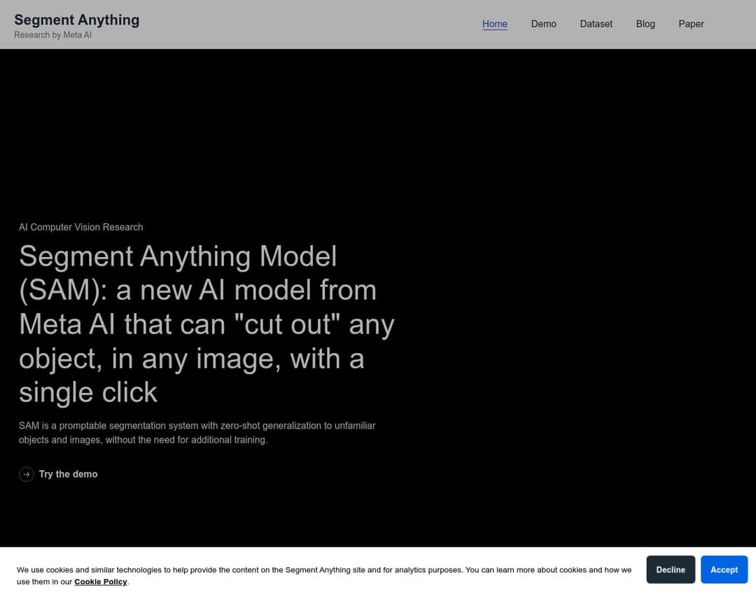 Segment Anything Model (SAM)