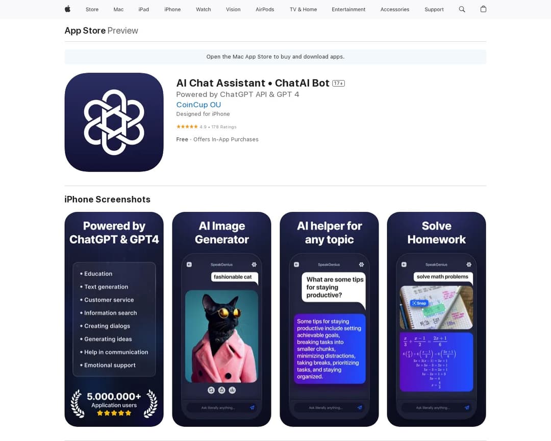 AI Chat Assistant • ChatAI Bot