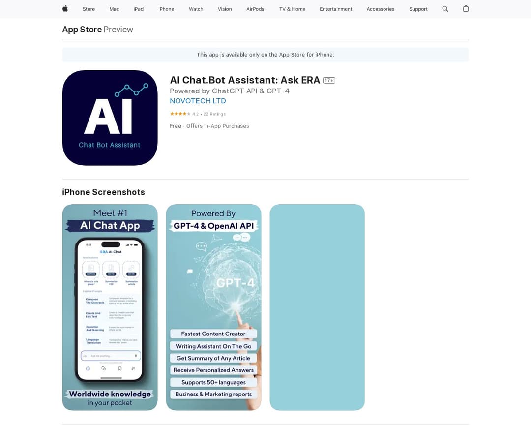 AI Chat.Bot Assistant: Ask ERA