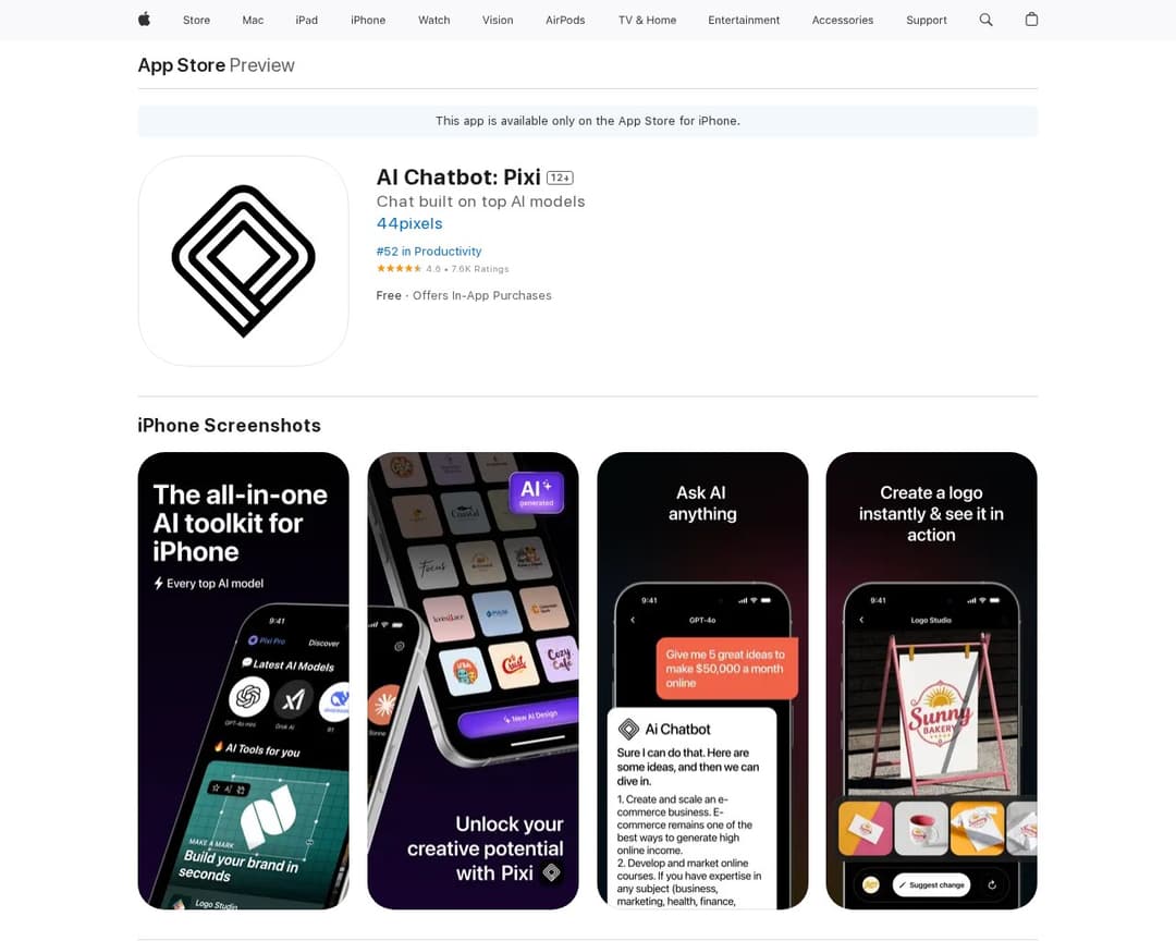 AI Chatbot: Pixi