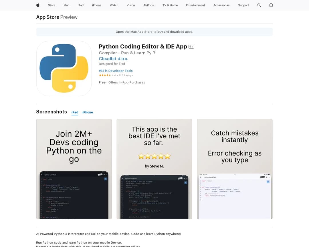 Python Coding Editor & IDE App
