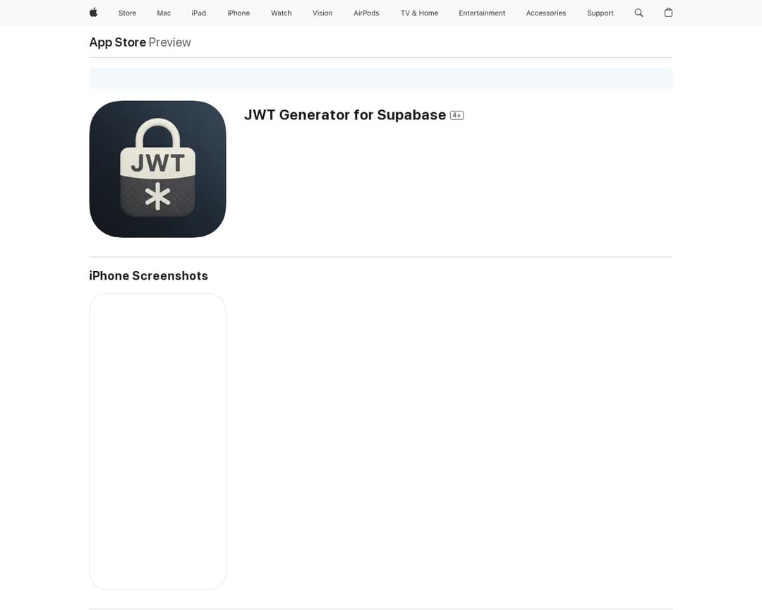 JWT Generator for Supabase