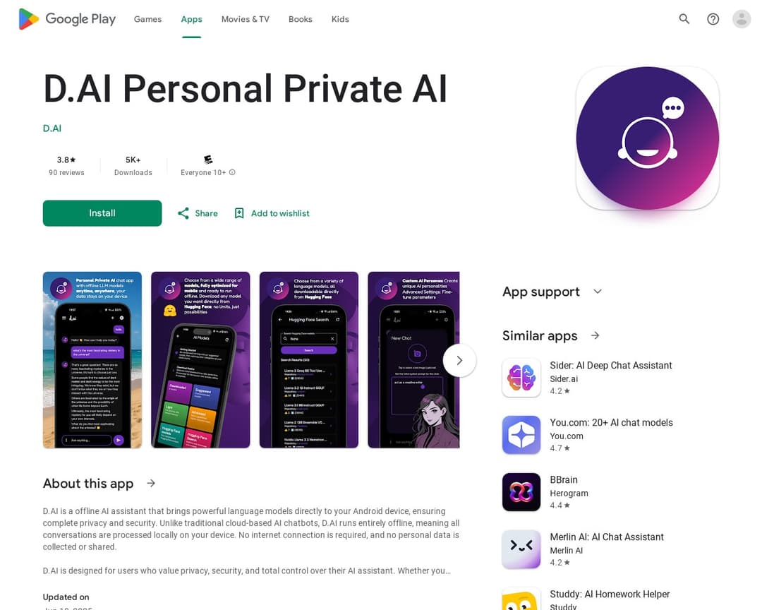D.AI Personal Private AI