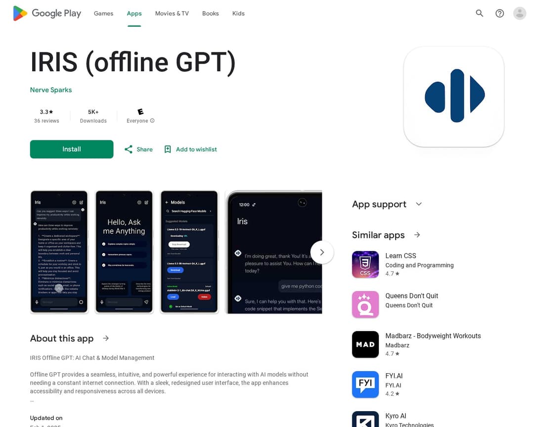 IRIS (offline GPT)