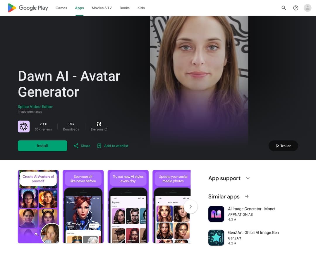 Dawn AI - Avatar Generator