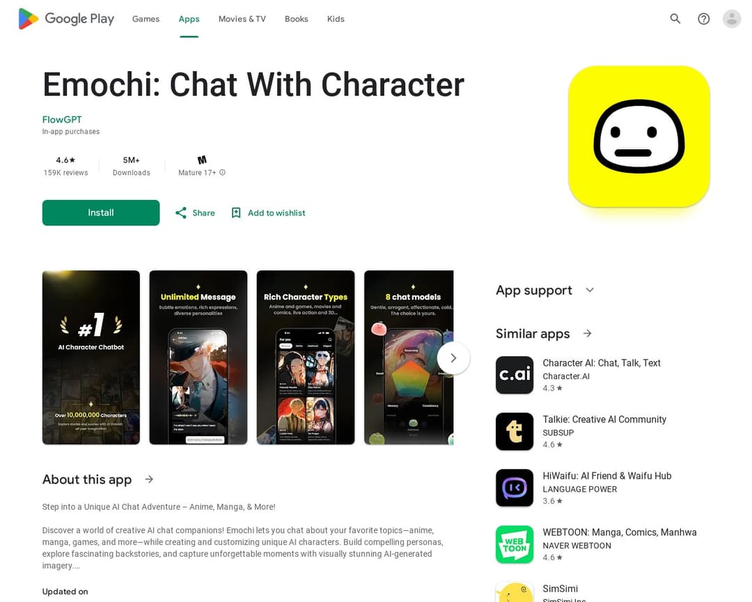 Emochi: Chat With Character