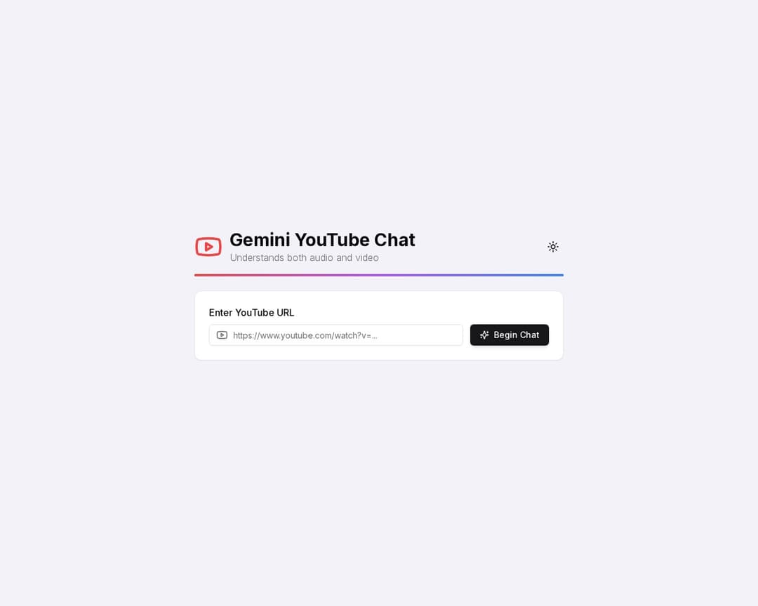Gemini YouTube Chat