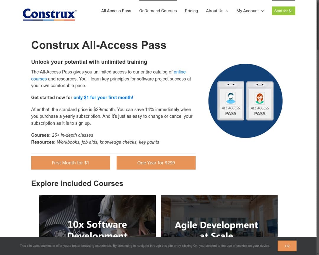 Construx All-Access Pass