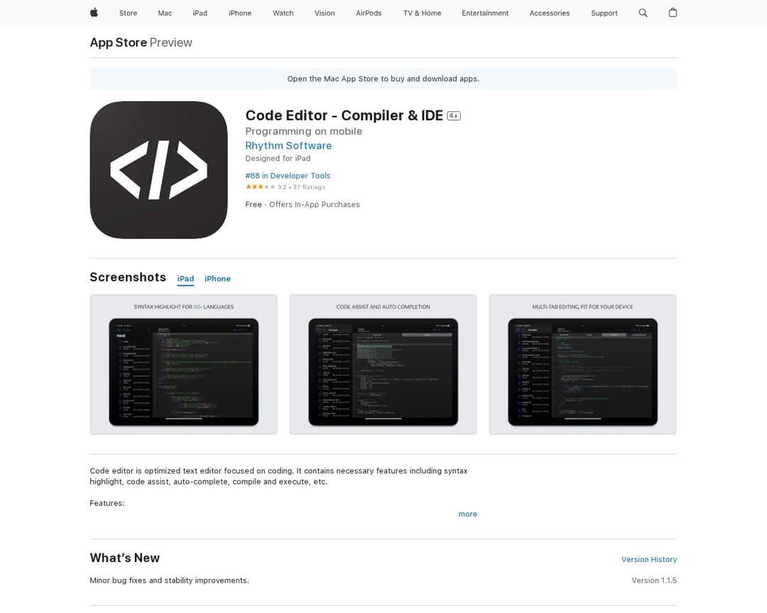 Code Editor - Compiler & IDE