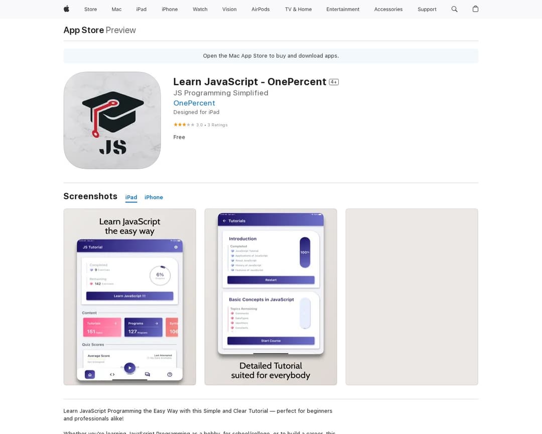 Learn JavaScript - OnePercent