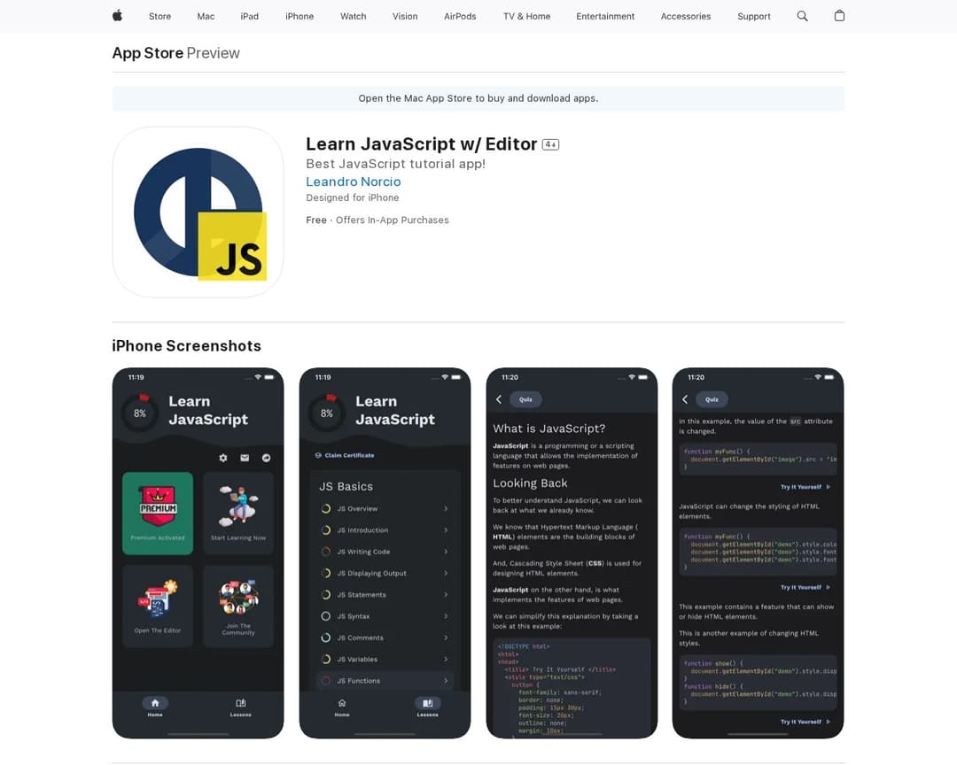 Learn JavaScript w/ Editor
