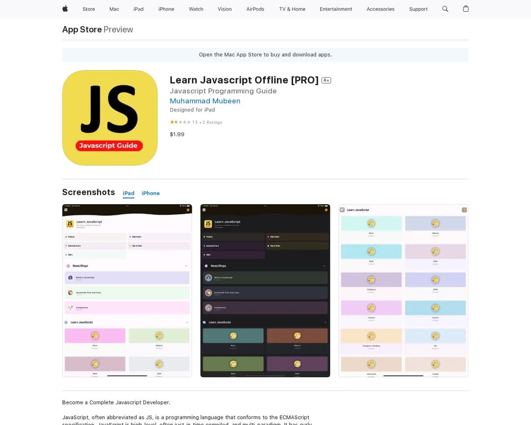 Learn Javascript Offline [PRO]