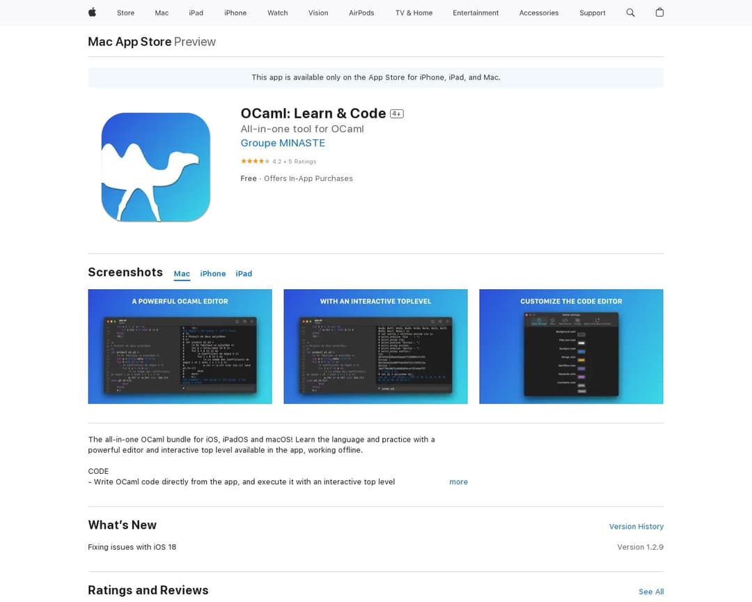 OCaml: Learn & Code