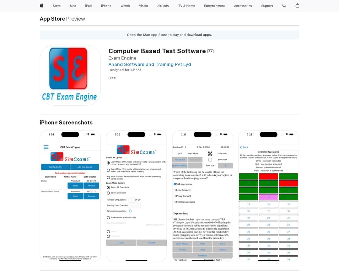 Computer Based Test Software