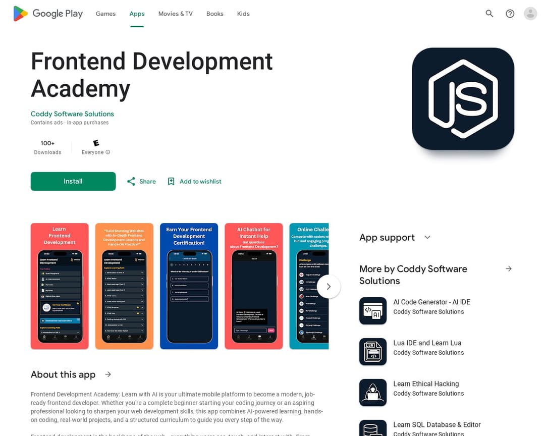 Frontend Development Academy