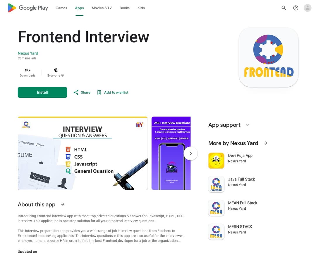 Frontend Interview by Nexus Yard