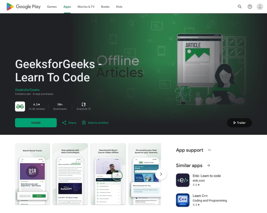 GeeksforGeeks - Learn To Code