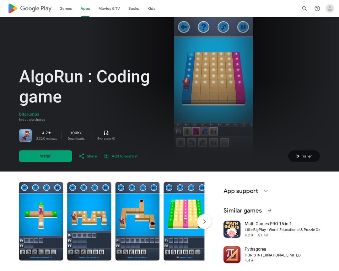 AlgoRun : Coding game