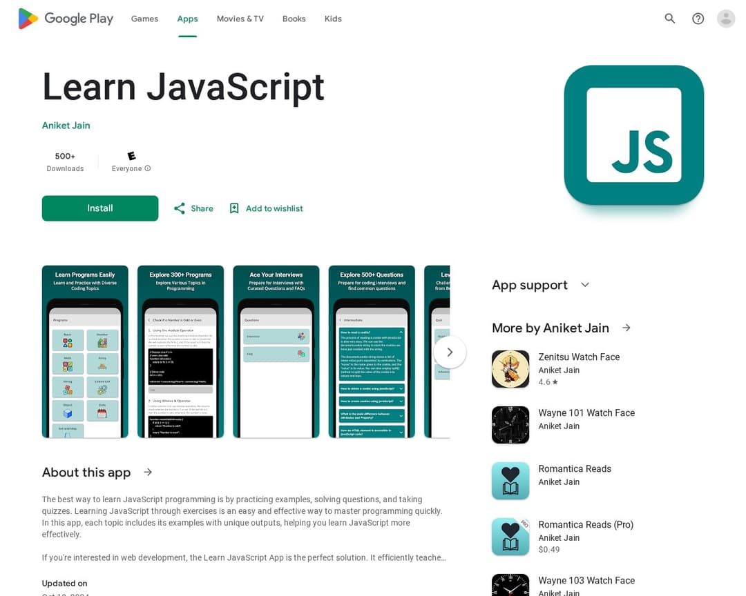 Learn JavaScript