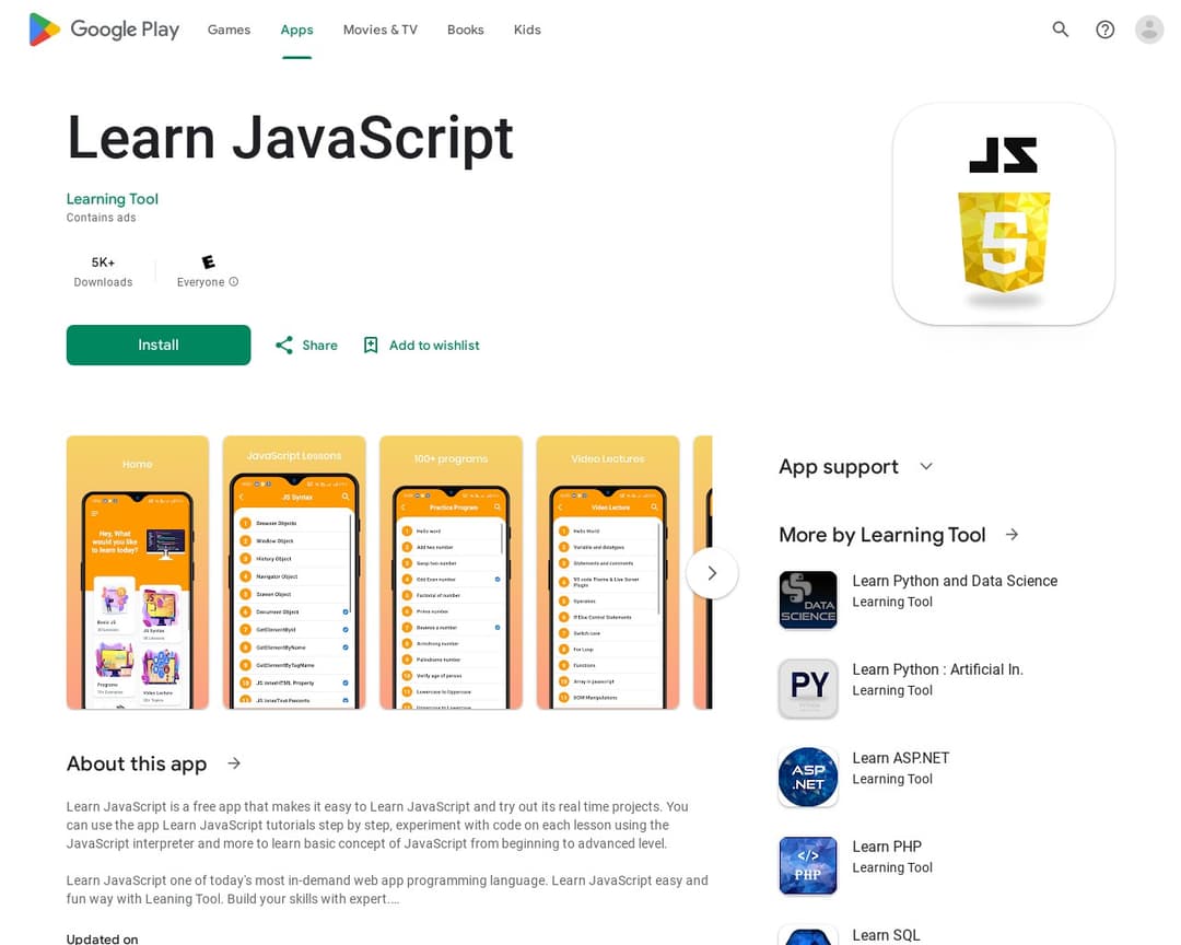 Learn JavaScript