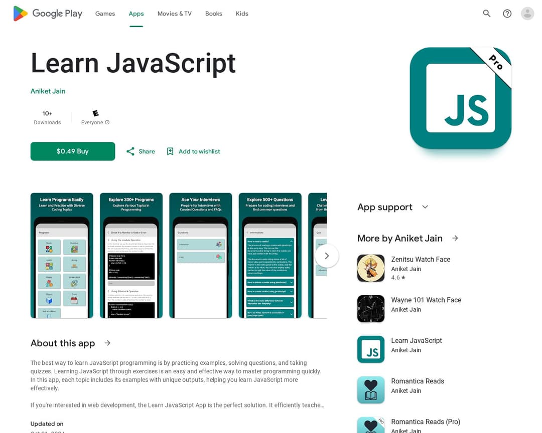 Learn JavaScript