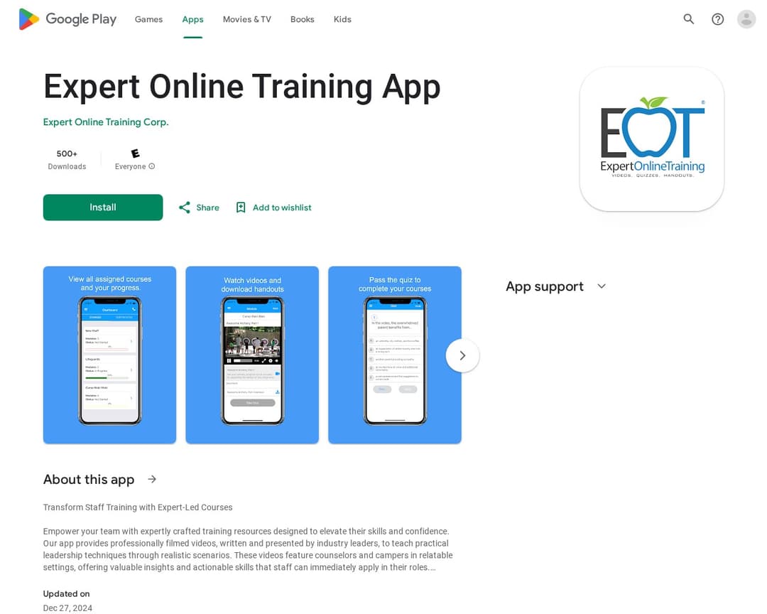Expert Online Training App