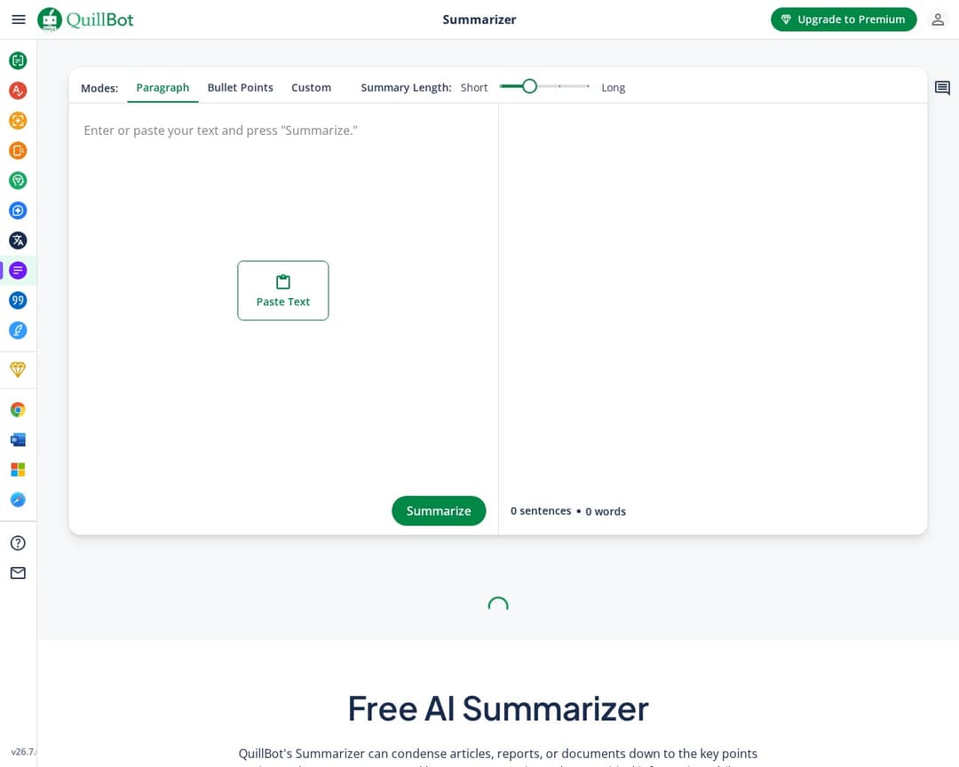 QuillBot Summarizer