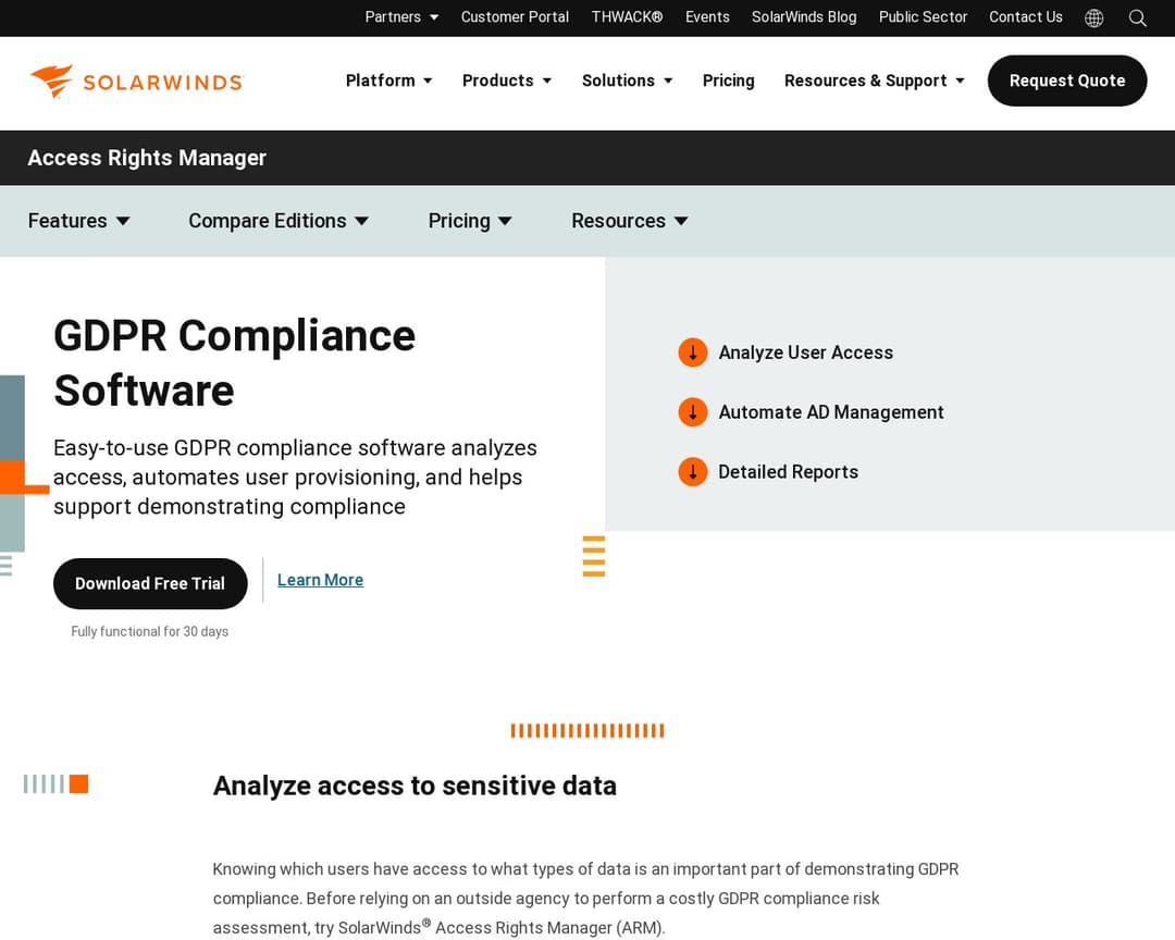 SolarWinds Access Rights Manager