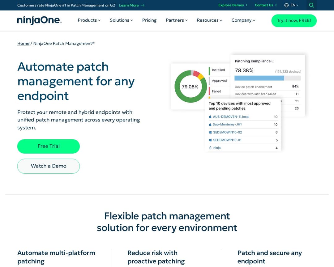 NinjaOne Patch Management