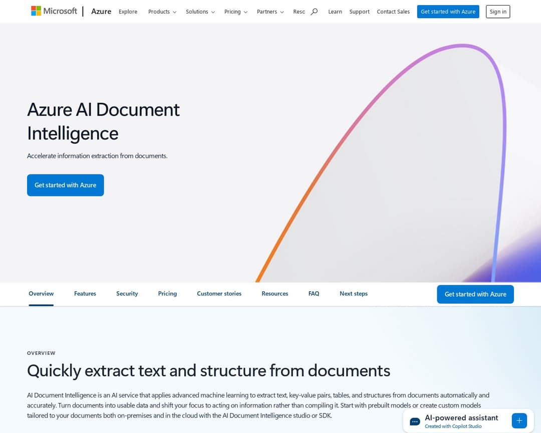 Azure AI Document Intelligence