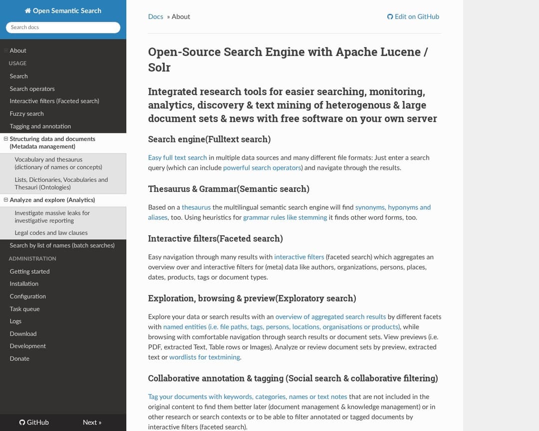Open Semantic Search