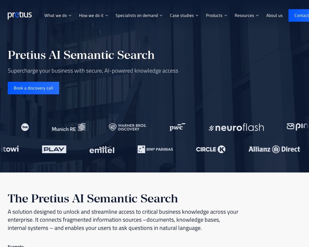 Pretius AI Semantic Search