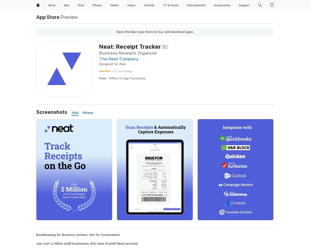Neat: Receipt Tracker