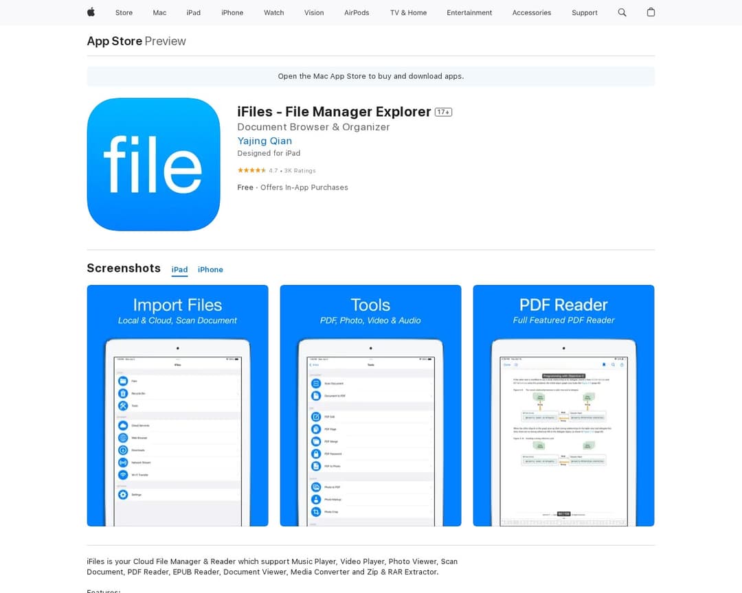 iFiles - File Manager Explorer