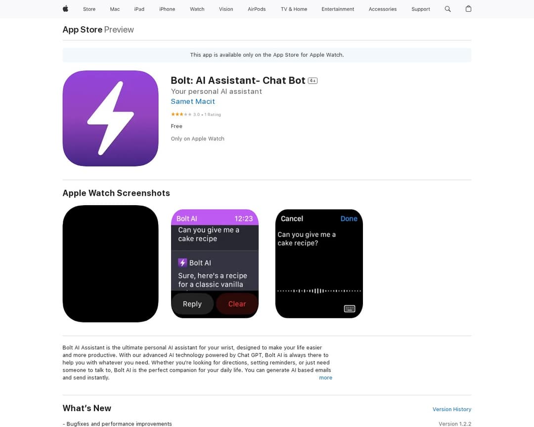 Bolt: AI Assistant- Chat Bot