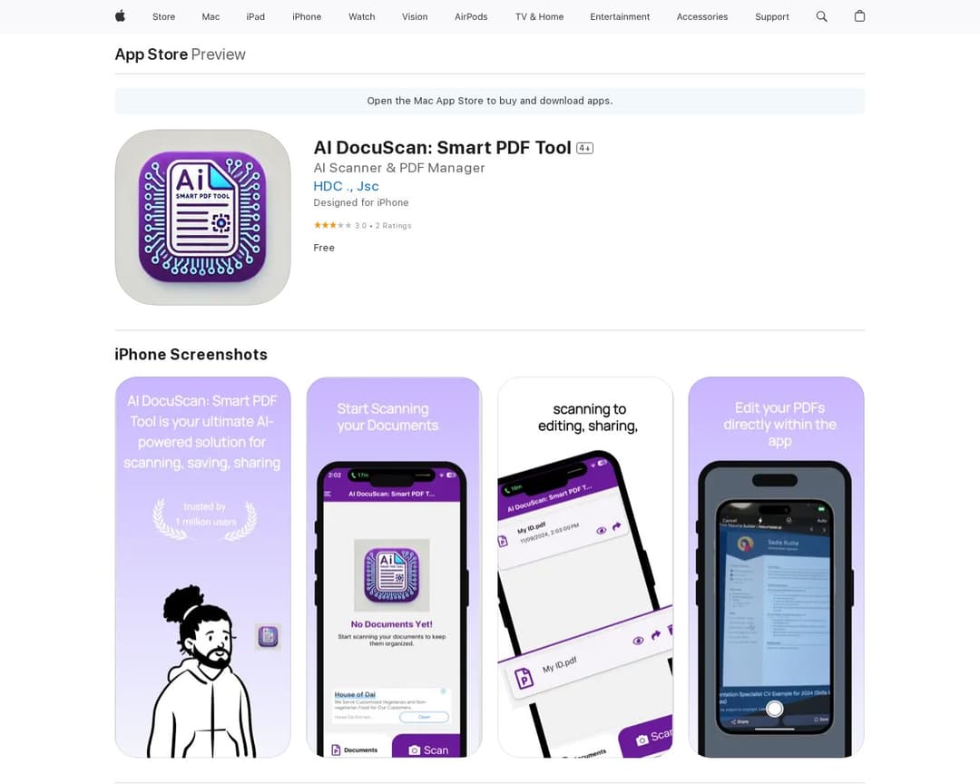 AI DocuScan: Smart PDF Tool