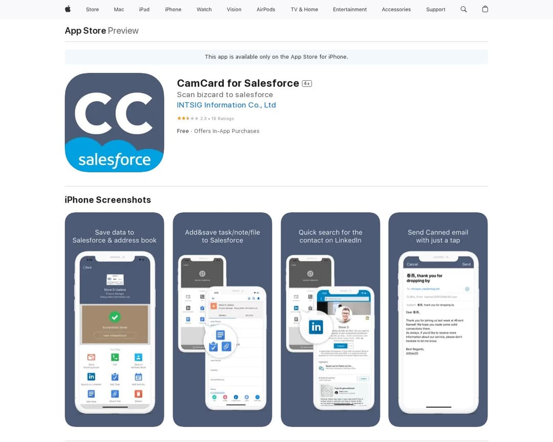 CamCard for Salesforce