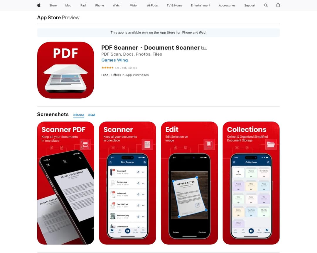 PDF Scanner・Document Scanner