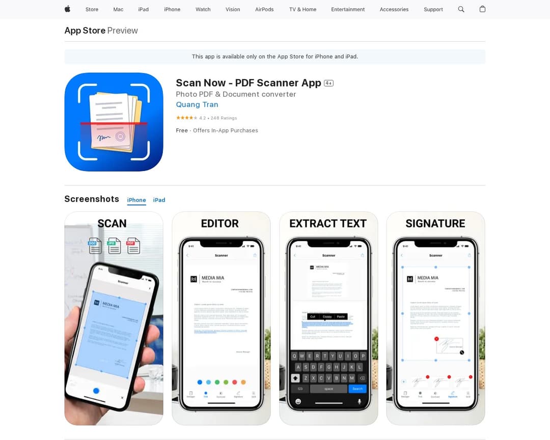 Scan Now - PDF Scanner App