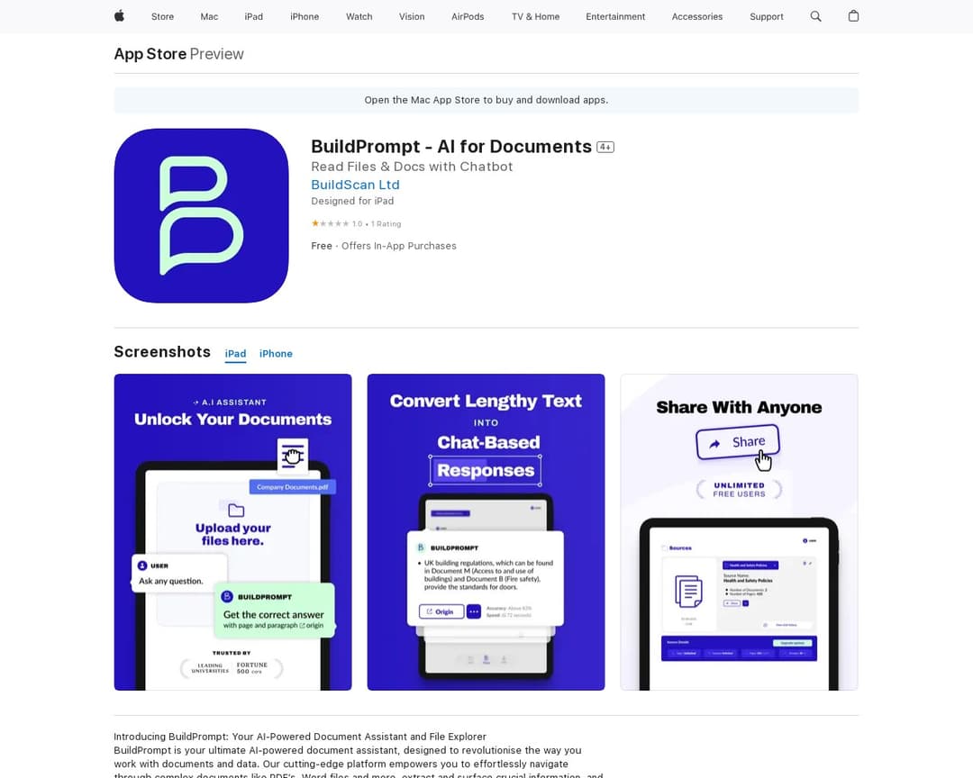 BuildPrompt - AI for Documents